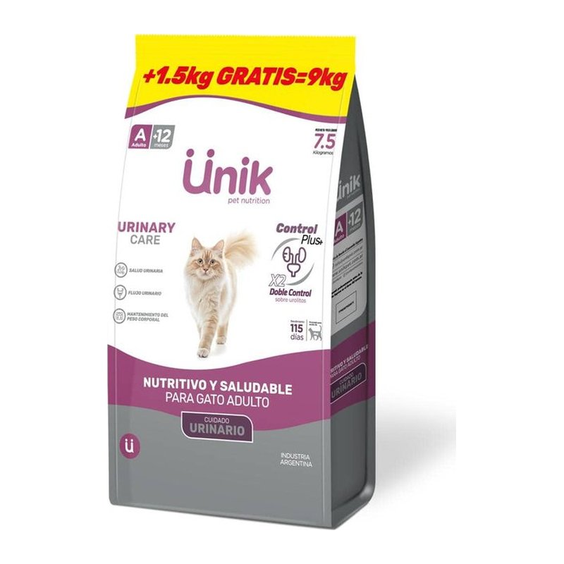 Unik Gato Urinary Care 7.5+1.5 kg Bonus Bag