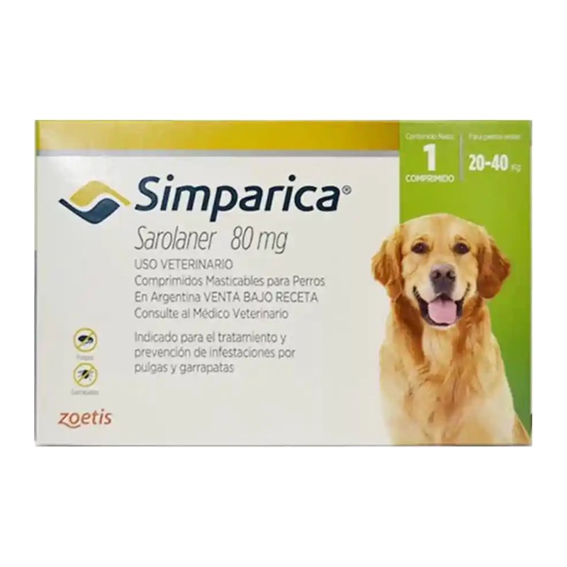 Comprimido Simparica Perro 20-40 kg