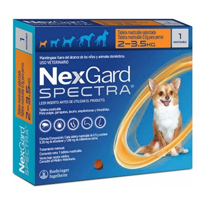 Comprimido Nexgard Spectra 02-3.5 kg