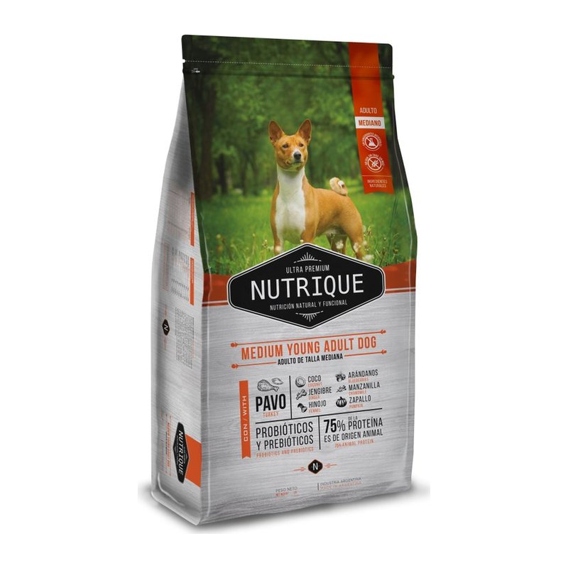 Nutrique Dog Adult Young Medium 12 kg