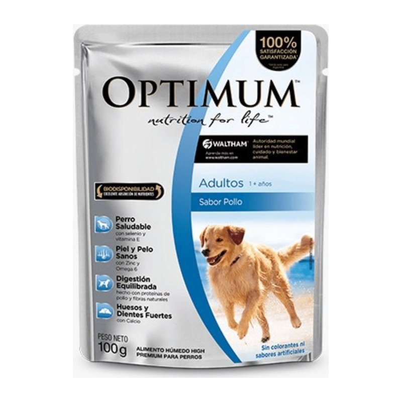 Optimum Pouchs Perro Adulto Med/gra 85 g