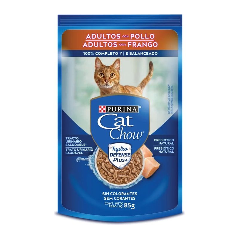 Cat Chow .pouch Gato Adulto Pollo 85g