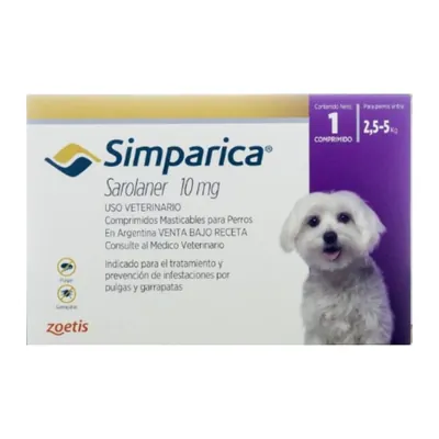 Comprimido Simparica Perro 02,5-05 kg