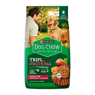 Dog-chow Adulto Raza Med-grde 20 kg Triple Protein