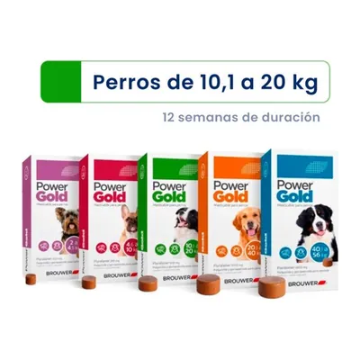 Power Gold 3 Meses Comprimido 10-20 kg