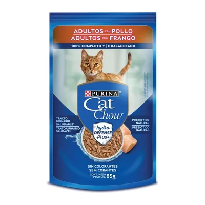 Cat Chow .pouch Gato Adulto Pollo 85g